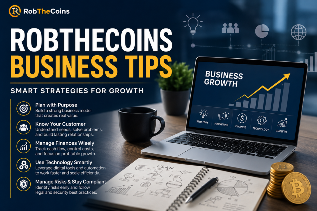 RobTheCoins business tips