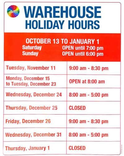 Costco Hours: Opening Times, Holidays & Services costco hours